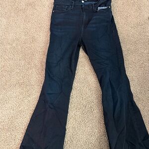 Frame Denim Indigo Le Crop Bell Jeans